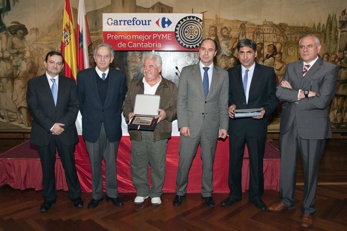 Diego en la entrega de los premios Carrefour
