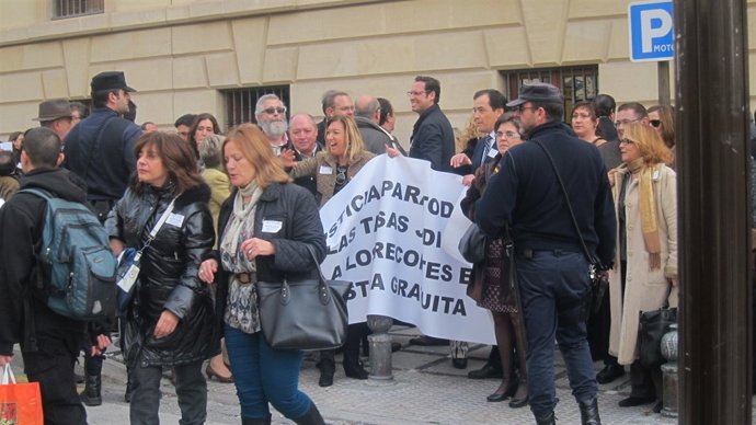 Llegada del ministro de Justicia al TSJA