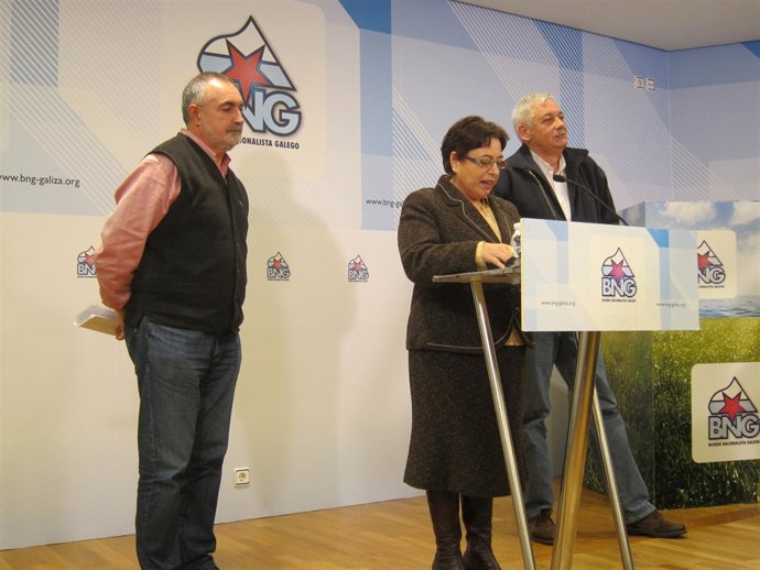 Comparecencia de Guillerme Vázquez, Olaia Fernández Davila y Cosme Pombo (BNG)