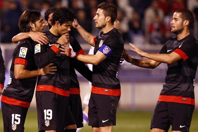 Atletico De Madrid Celebrando Un Gol