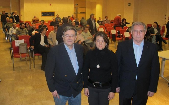 Manuel Fernández, Sonia Saavedra y Eusebio Ramón de UGT