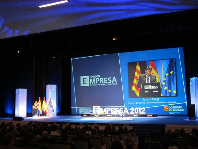 Aliga en el acto de inauguración del Foro Aragón Empresa 2012.