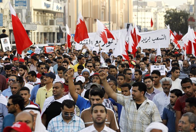 Manifestación antigubernamental en Bahréin