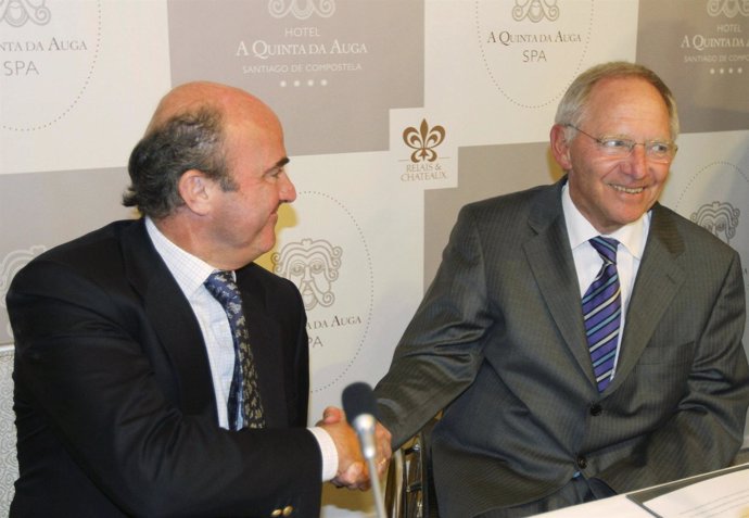 De Guindos Y Schäuble En Un Encuentro En Santiago De Compostela