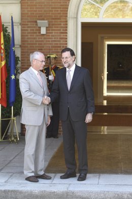 Mariano Rajoy, recibe al presidente del Consejo Euro