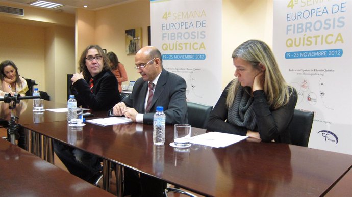 Moreno, Castillo y Solé; en la IV Semana de Sensibilización de Fibrosis Quística