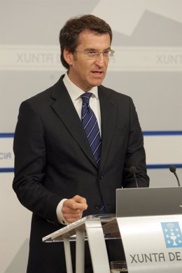  Alberto Núñez Feijóo tras el Consello de la Xunta