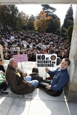 Concentración de FEAPS en Madrid