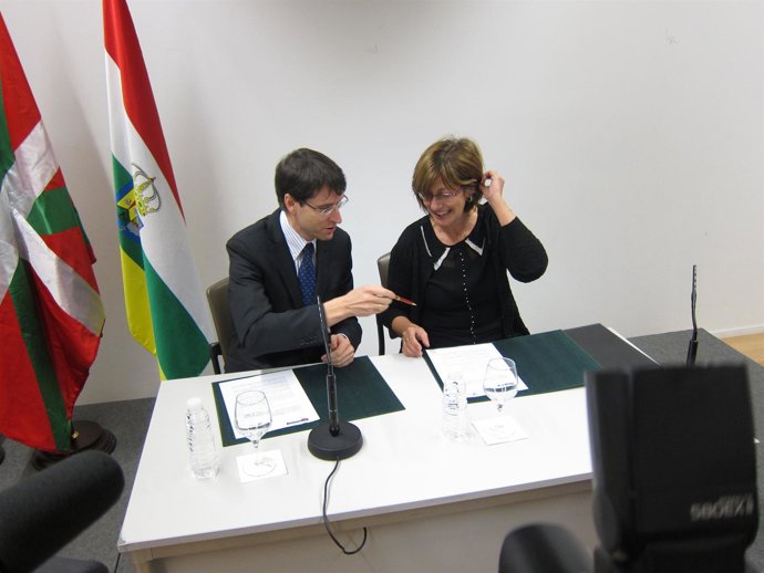 Firma del convenio de colaboración entre La Rioja y País Vasco