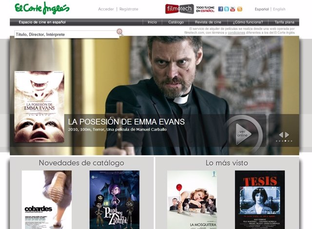 Portal de películas online españolas Filmotech.Com