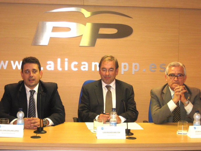 Luis Rosado en un acto de Sanidad en la sede del PP de Alicante