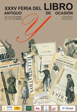 Cartel de la edición 2012 de la Feria del Libro Antiguo