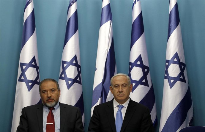 Benjamin Netanyahu  y Avigdor Lieberman 