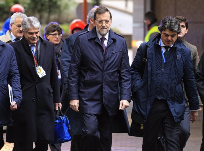 El presidente del Gobierno, Mariano Rajoy, en Bruselas 