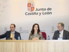 De izquierda a derecha: Ángel García, Silvia Clemente y Rafael del Rey