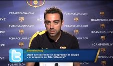 El jugador del FC Barcelona Xavi Hernández en #CampNouLive