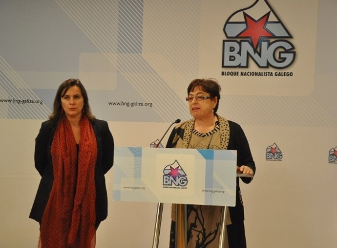 Olaia Fernández Davila y Ana Miranda en rueda de prensa