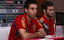 Markel Susaeta y Juan Mata