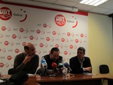 Representantes de UU.AA., SLG y XX.AA. En rueda de prensa en Santiago