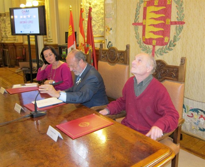 Mercedes Cantalapiedra, León de la Riva y Antonio López