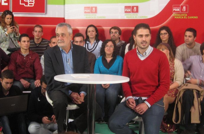 Griñán en un acto con jóvenes