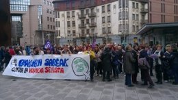 Movilización en Barakaldo contra la violencia hacia las mujeres