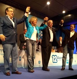 Zoido, Muñoz, Arenas y Bendodo en el Congreso del PP de Marbella