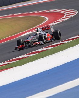 Lewis Hamilton en el GP de EEUU