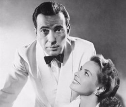 Humphrey Bogart e Ingrid Bergman en Casablanca