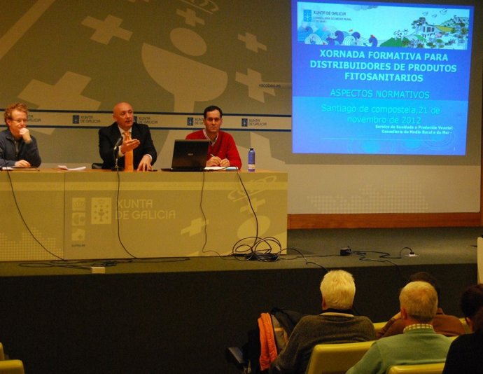 José Álvarez Robledo en una reunión del sector fitosanitario