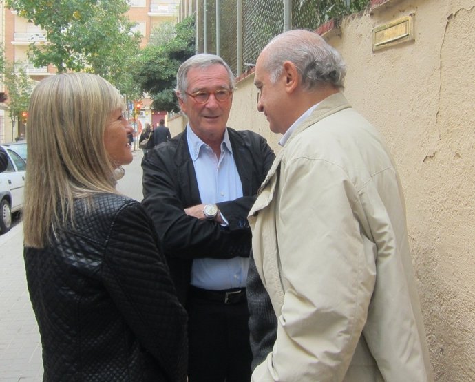 Xavier Trias, junto al ministro Jorge Fernández Díaz