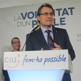 Artur Mas, en un acto de campaña