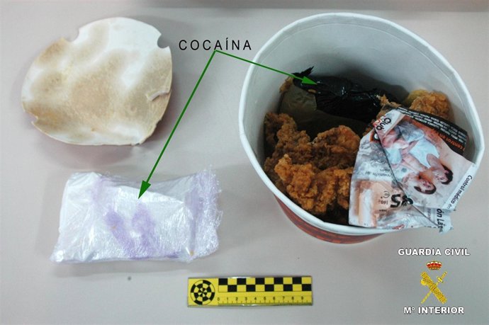 Imagen de la forma de ocultar la cocaína