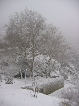 Nieve En Sant Pere De Rodes, Girona