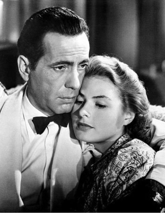 Humphrey Bogart e Ingrid Bergman