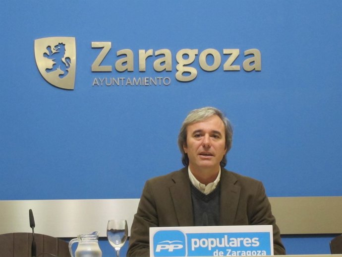El concejal del PP, Jorge Azcón
