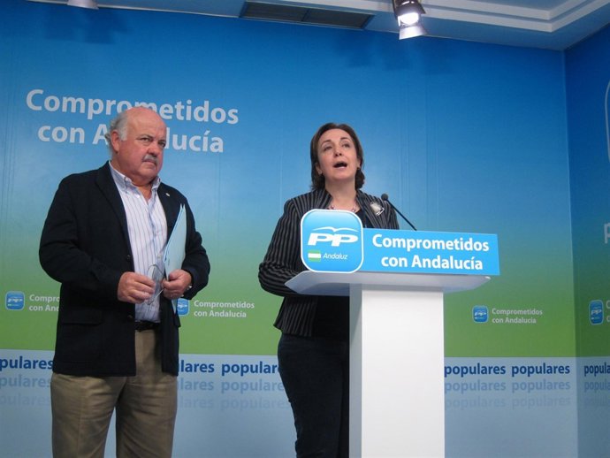 Ana María Corredera y Jesús Aguirre, hoy en rueda de prensa