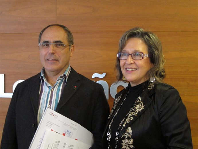 Arribas y Dorado, antes de la rueda de prensa