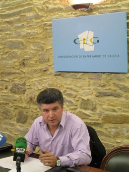 El portavoz de la asociación de empresarios ganaderos, Xaquín López