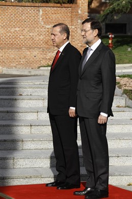 Mariano Rajoy con Erdogan