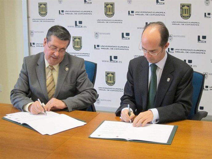 El rector de la UPSA (izquierda) y el de la UEMC (derecha)