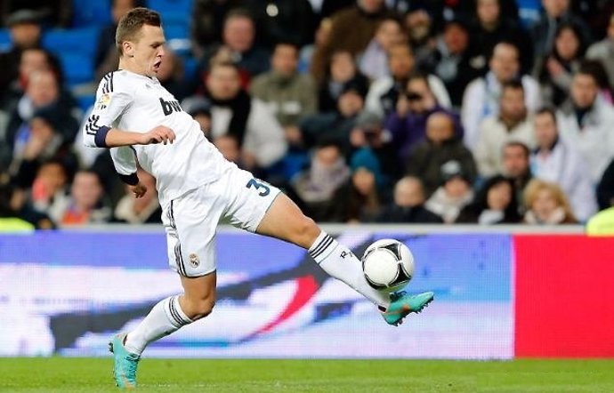 El jugador del Real Madrid Denis Cherysev