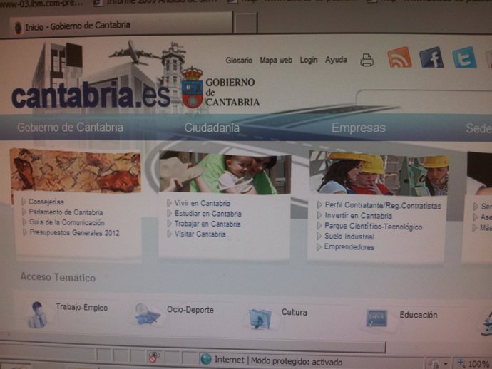 Web Gobierno de Cantabria