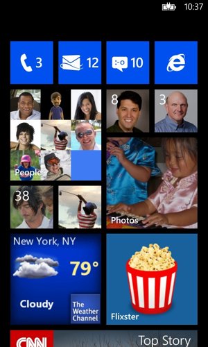 Primer pantallazo público de Windows Phone 8