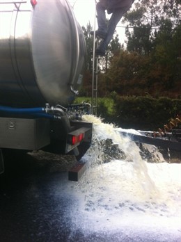 Imagen del vaciado de una cisterna