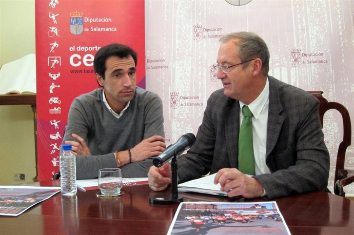 Martín y Ruano en la presentación de la carrera