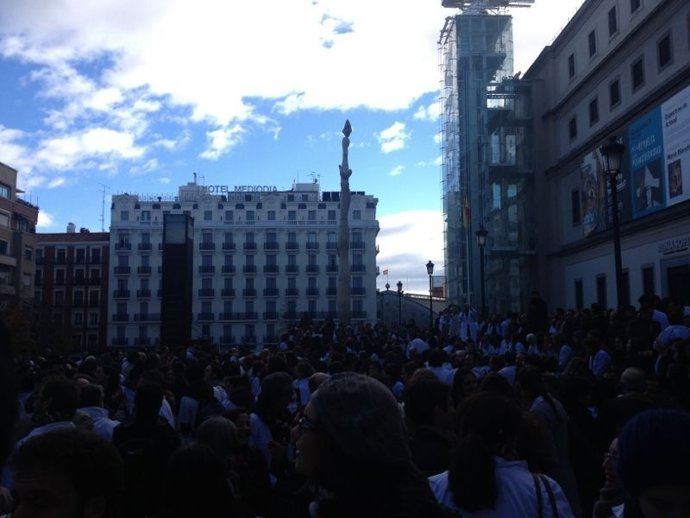 Imagen de la concentración de médicos