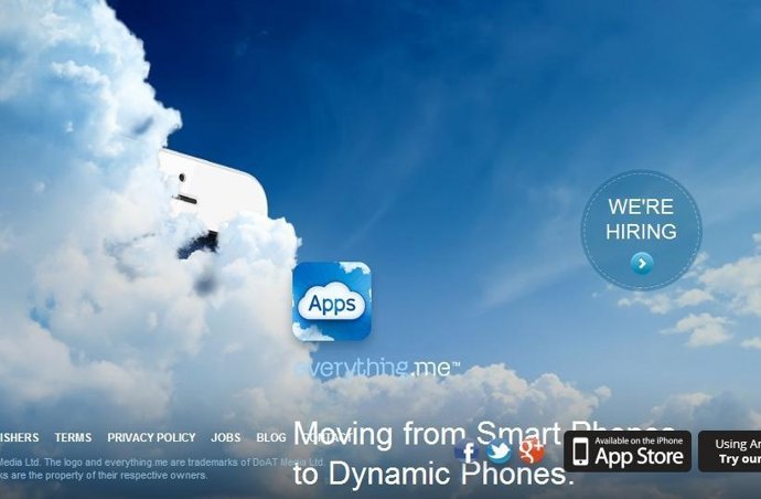 Página web de Everything.Me