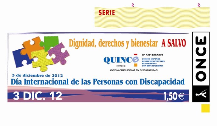 CUPÓN ONCE DISCAPACIDAD