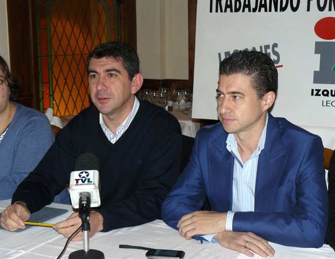 Concejales IU Leganés (Bejarano y Calle)